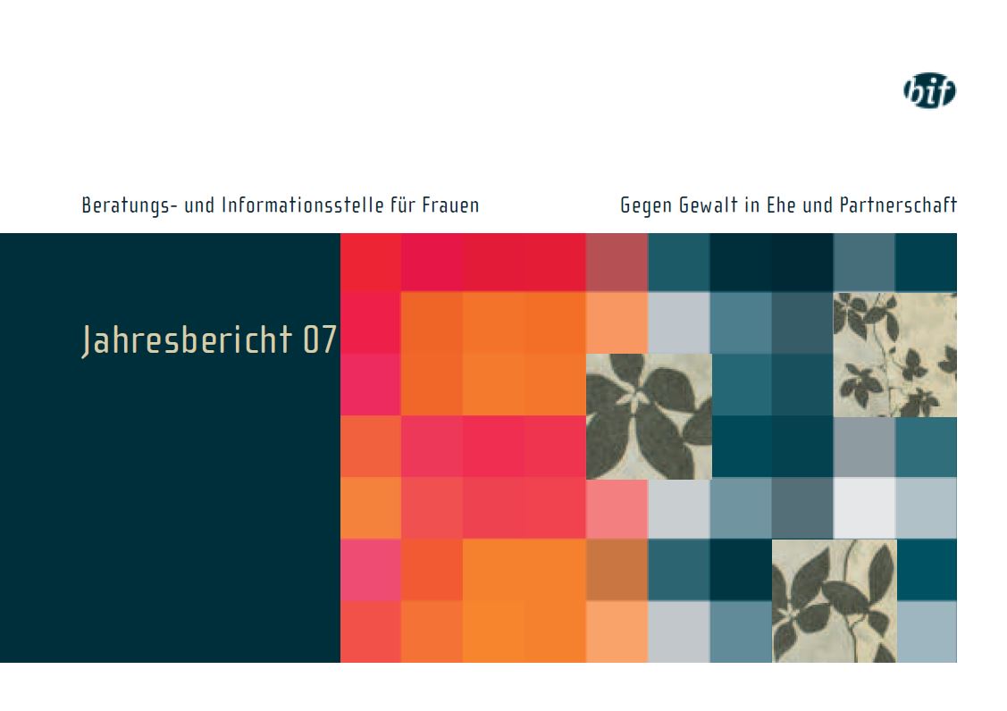 Jahresbericht der BIF Beratungsstelle für Frauen aus dem Jahr 2007, Thema ist das Gewaltschutzgesetz.